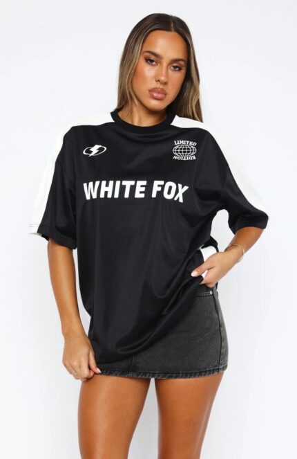 Checking Up On You Oversized Tee Black