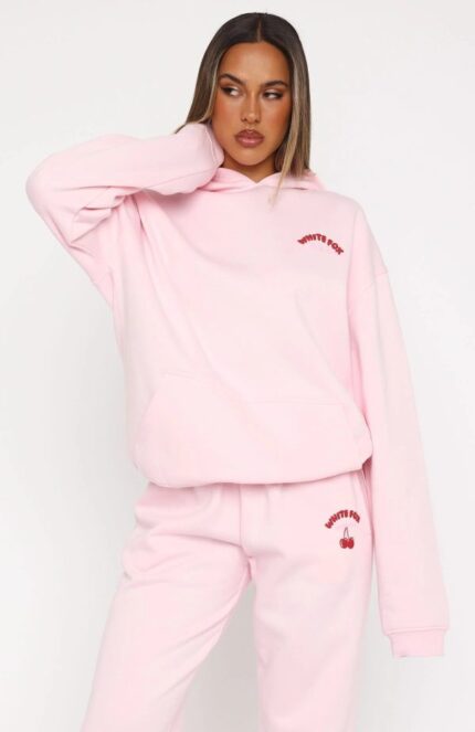 Love Me Tender Oversized Hoodie Pink